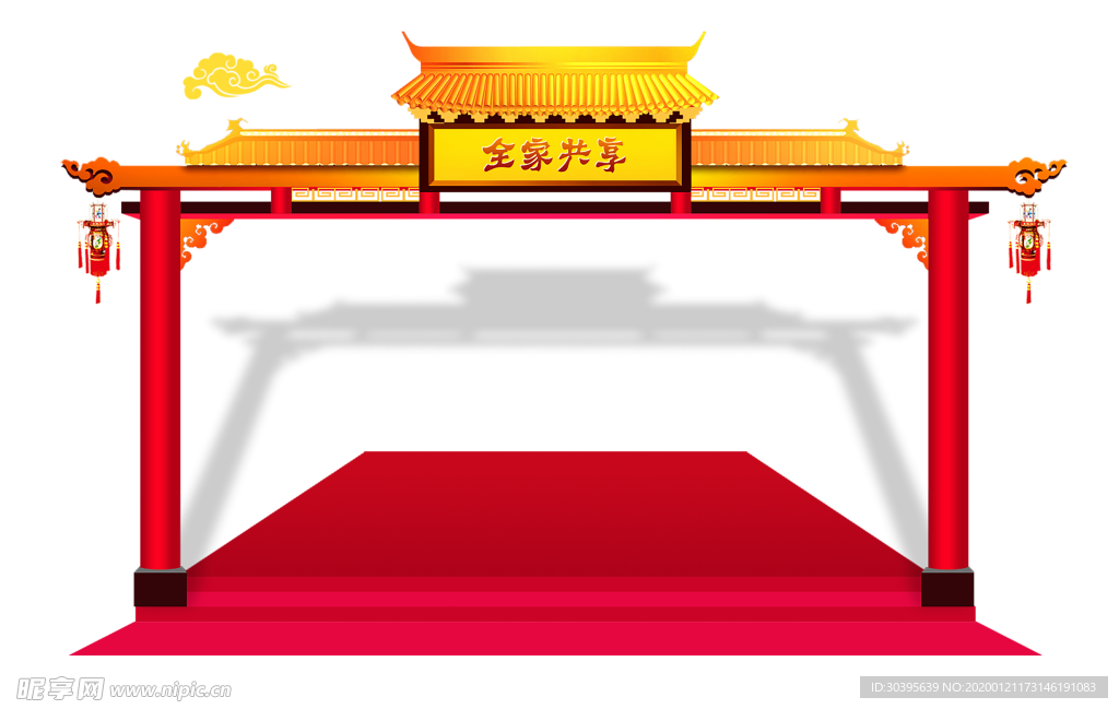 红色背景