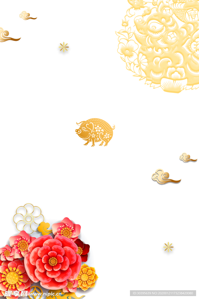 红色背景