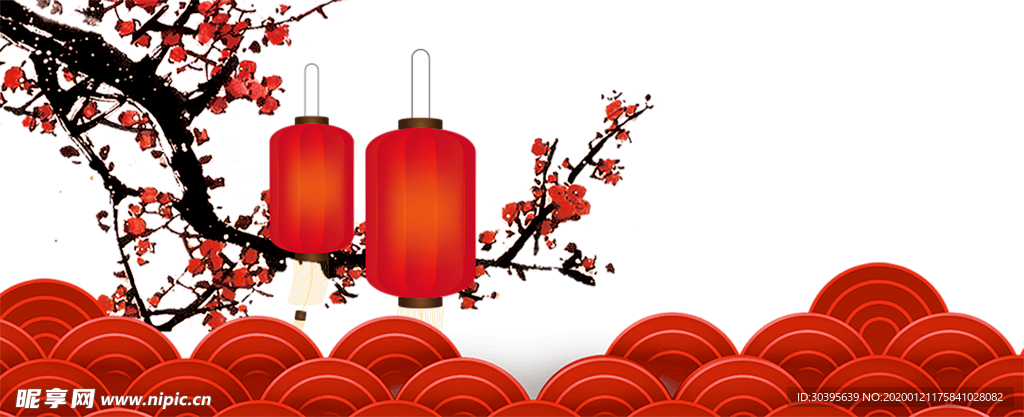 红色背景