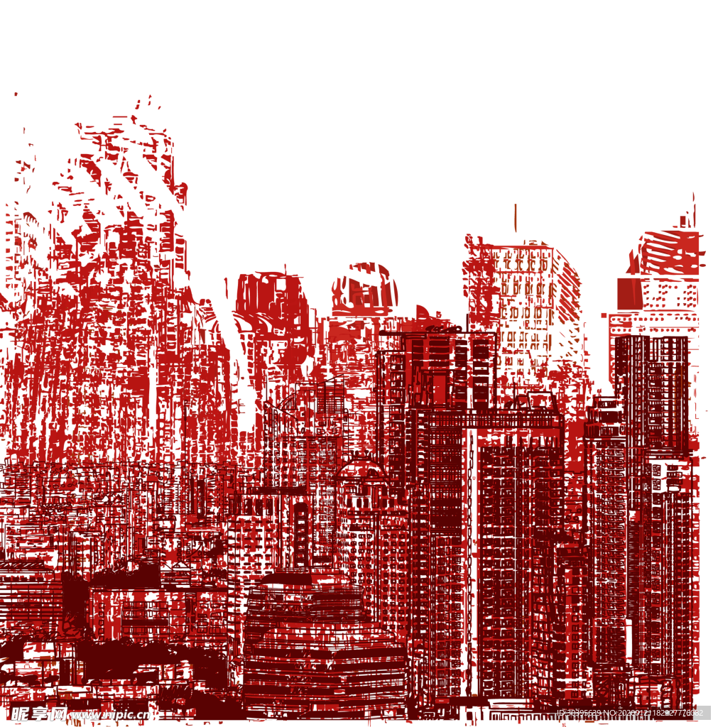 红色背景