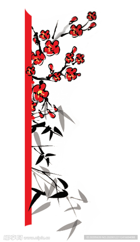 红色背景