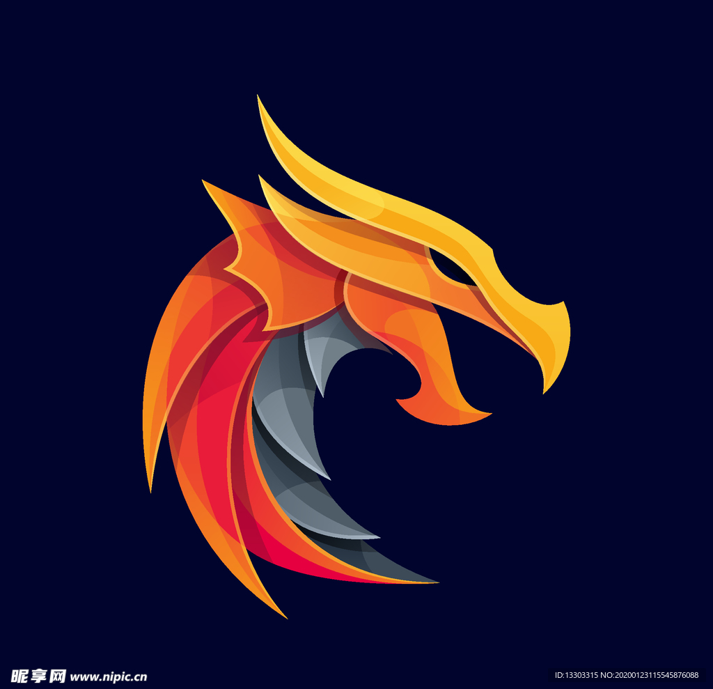 龙头徽标设计