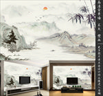 中式电视背景墙装饰画