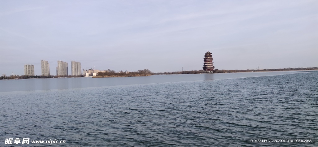 滨州市 蒲湖 风景区 水库 大