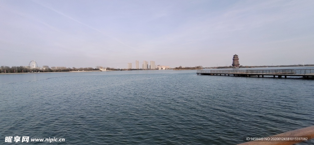 滨州市 蒲湖 风景区 水库 大