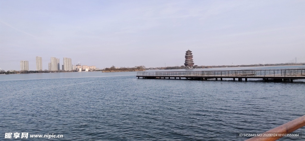 滨州市 蒲湖 风景区 水库 大