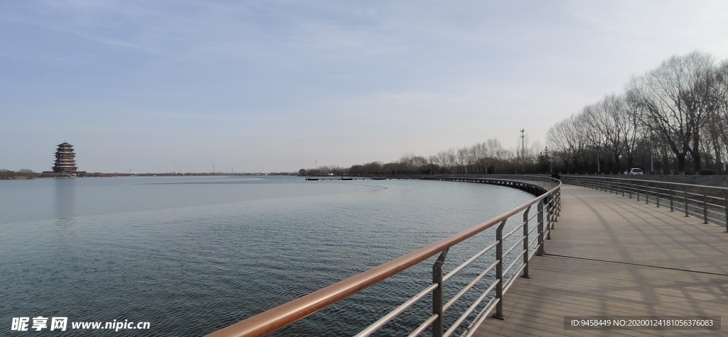 滨州市 蒲湖 风景区 水库 大