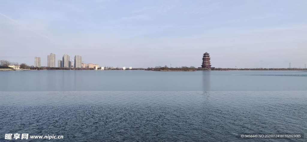 滨州市 蒲湖 风景区 水库 大