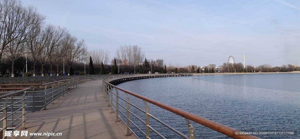 滨州市 蒲湖 风景区 水库 大