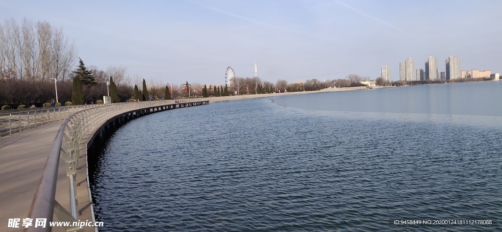 滨州市 蒲湖 风景区 水库 大