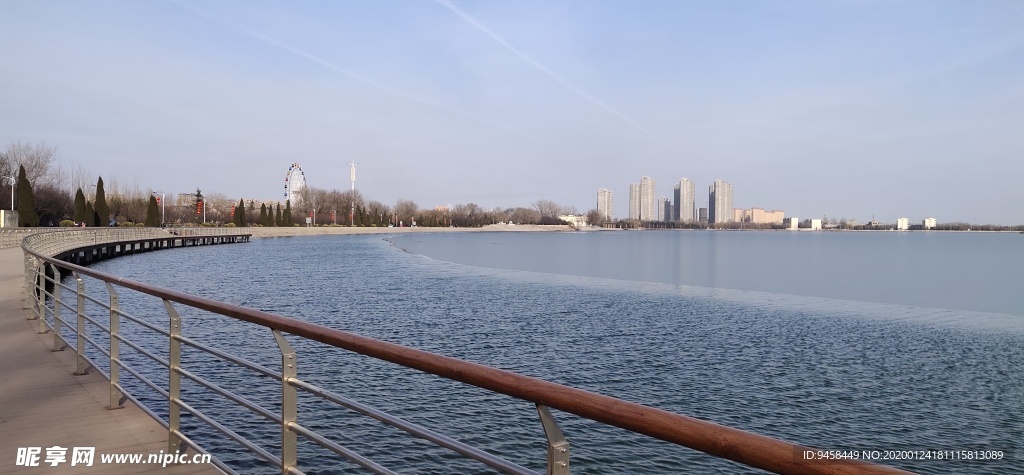 滨州市 蒲湖 风景区 水库 大