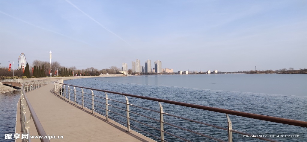 滨州市 蒲湖 风景区 水库 大