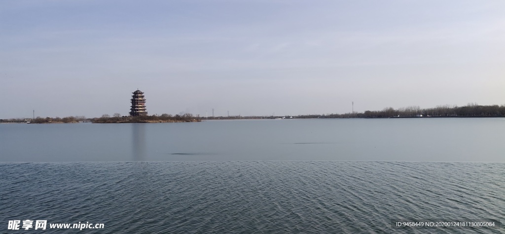 滨州市 蒲湖 风景区 水库 大