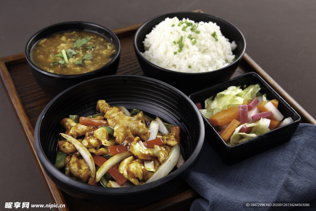 黑椒鸡柳套餐