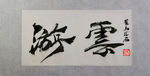 聚马凉石 千行题字 游云