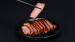 美味的腊肉片