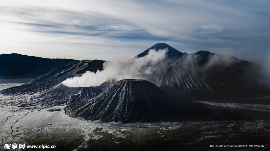 火山喷发景观