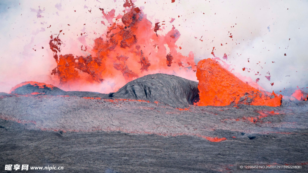 火山喷发景观