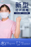 预防冠状肺炎流感病毒海报