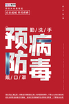 预防冠状肺炎流感病毒海报