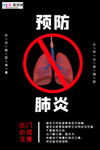 预防冠状肺炎流感病毒海报