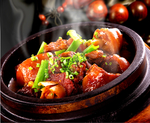 红焖带皮羊肉