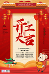 2020开门红鼠年新春新年海报