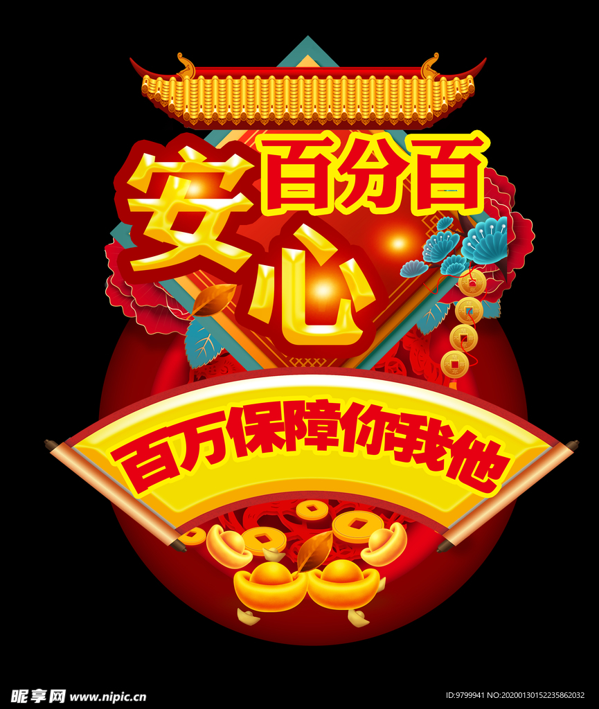 保险 安心百分百  百万保险