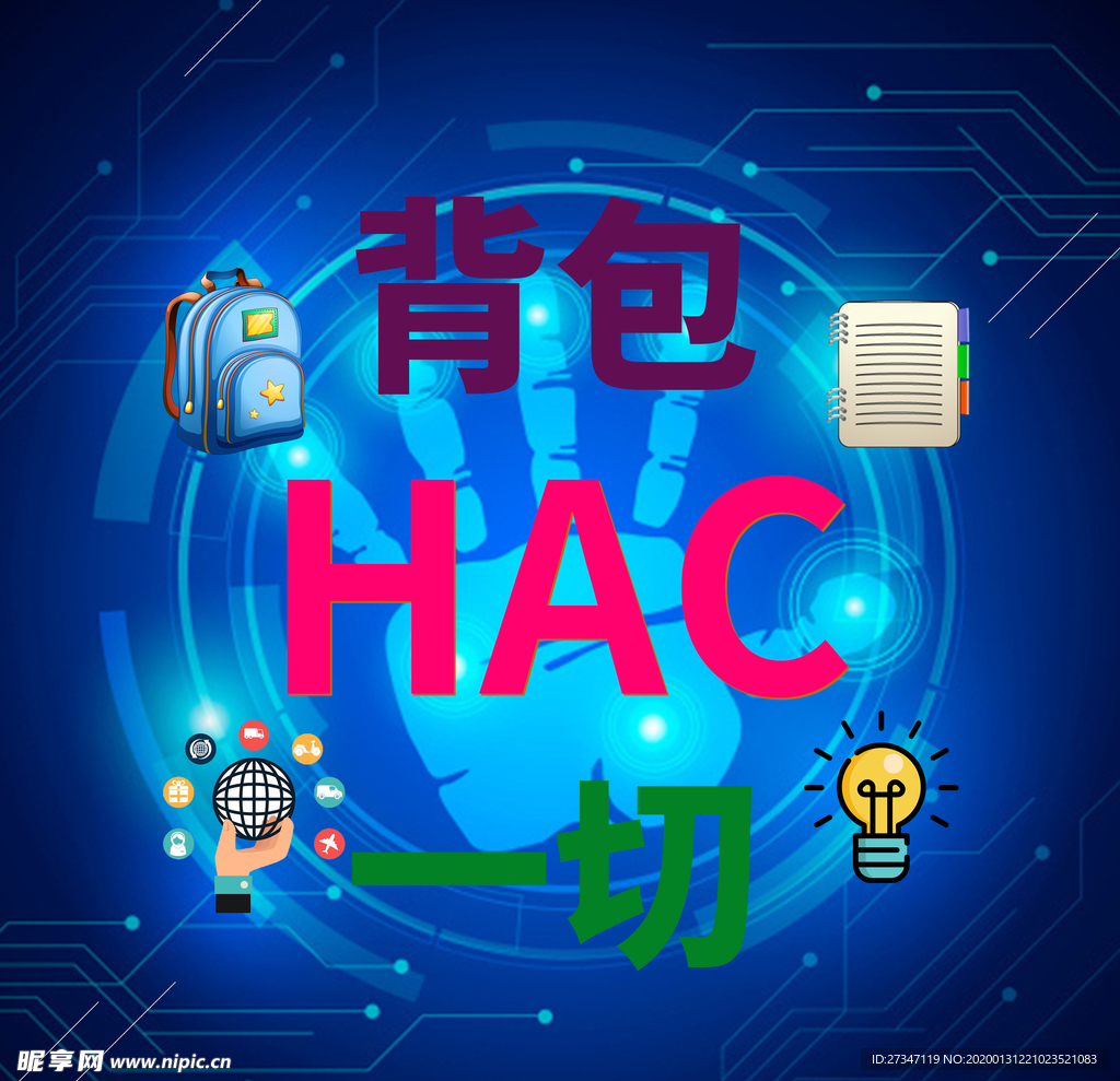 HAc创意合成海报