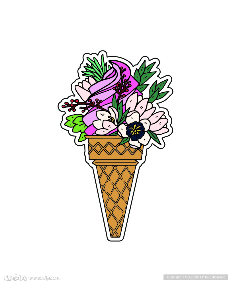 花草冰激凌