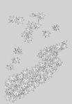 日本线描植物花卉矢量素材
