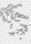 日本线描植物花卉矢量素材