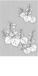 日本线描植物花卉矢量素材