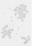 日本线描植物花卉矢量素材