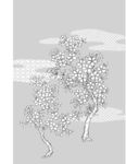 日本线描植物花卉矢量素材