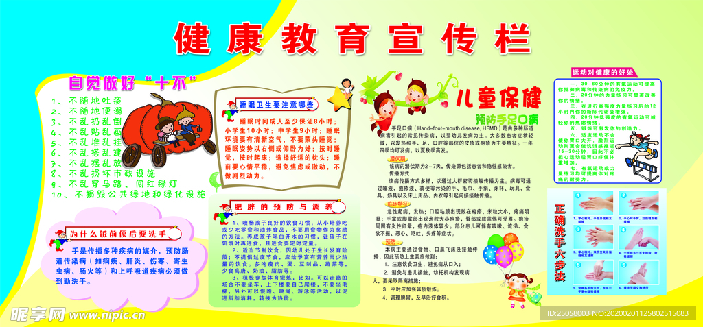 健康教育展板