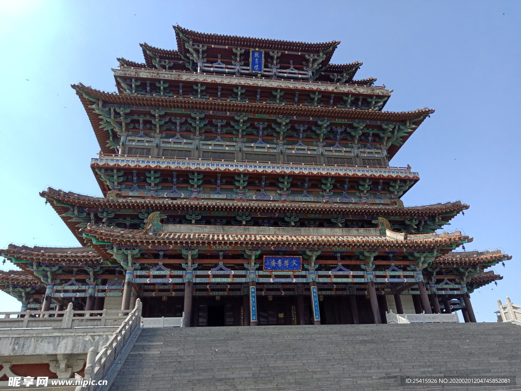名胜古迹鹳雀楼