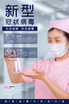 预防冠状肺炎流感病毒海报