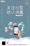 预防冠状肺炎流感病毒海报