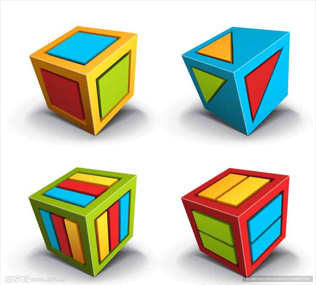 方块体立方形 3D图形素材