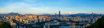 城市夕阳