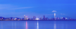 深圳福田区海岸线城市风光夜景