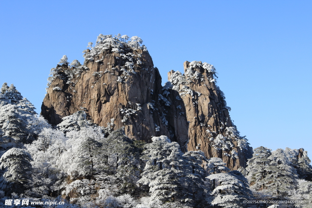 黄山雪景