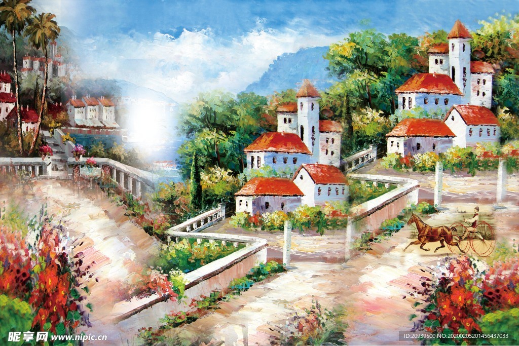 地中海油画