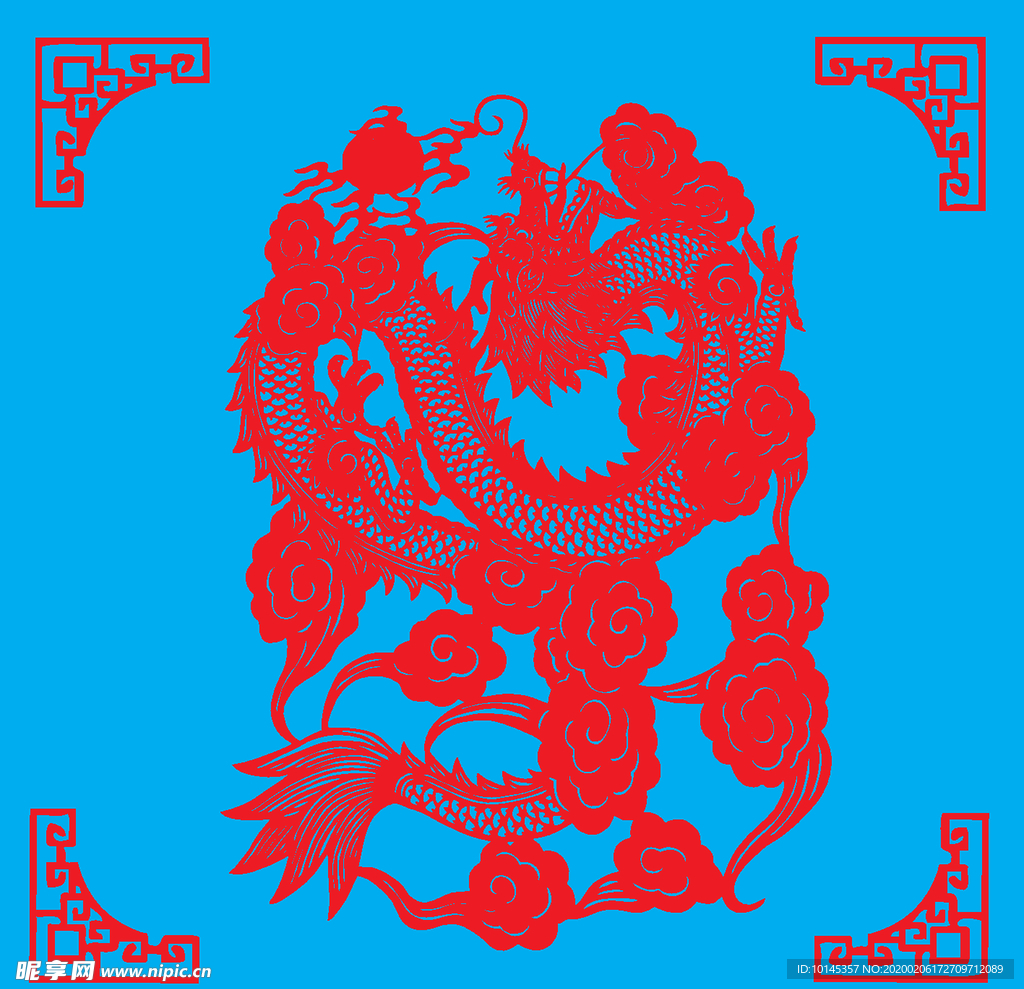 龙剪纸