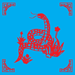 蛇剪纸