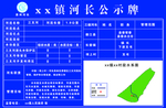 三级河长制 公示牌 县级河长