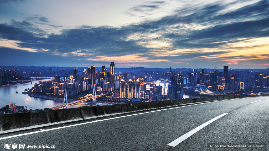 重庆城市道路背景