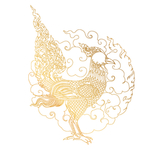 创意金色花纹图案设计