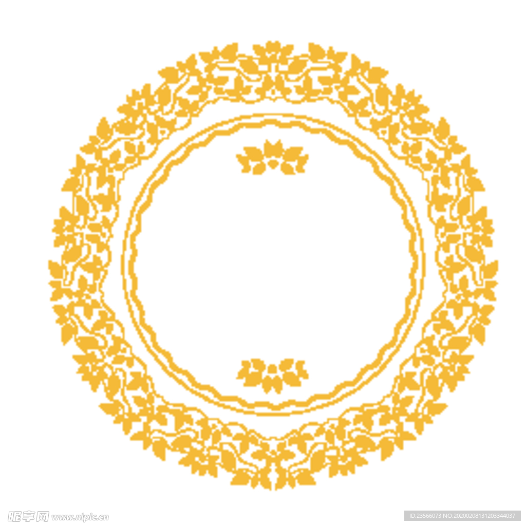 创意金色花纹图案设计